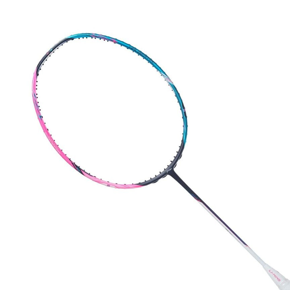 Li-Ning Halbertec 8000 Badminton Racket - Pink/Blue Capri Breeze Neon Iridescent Pink 4U Badminton Rackets Li-Ning