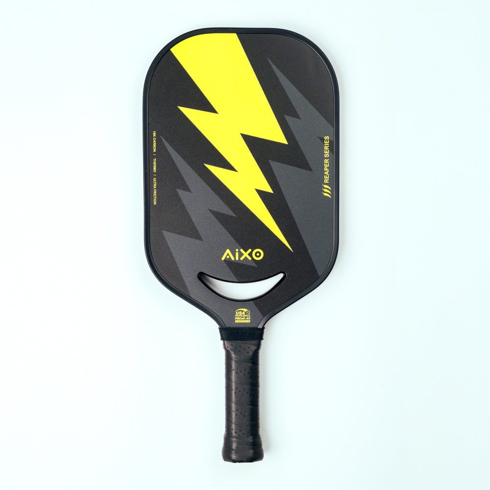 Aixo P14C Reaper Series Insane Bolt 18k Raw Carbon Pickleball Padel Pickleball Paddle Aixo