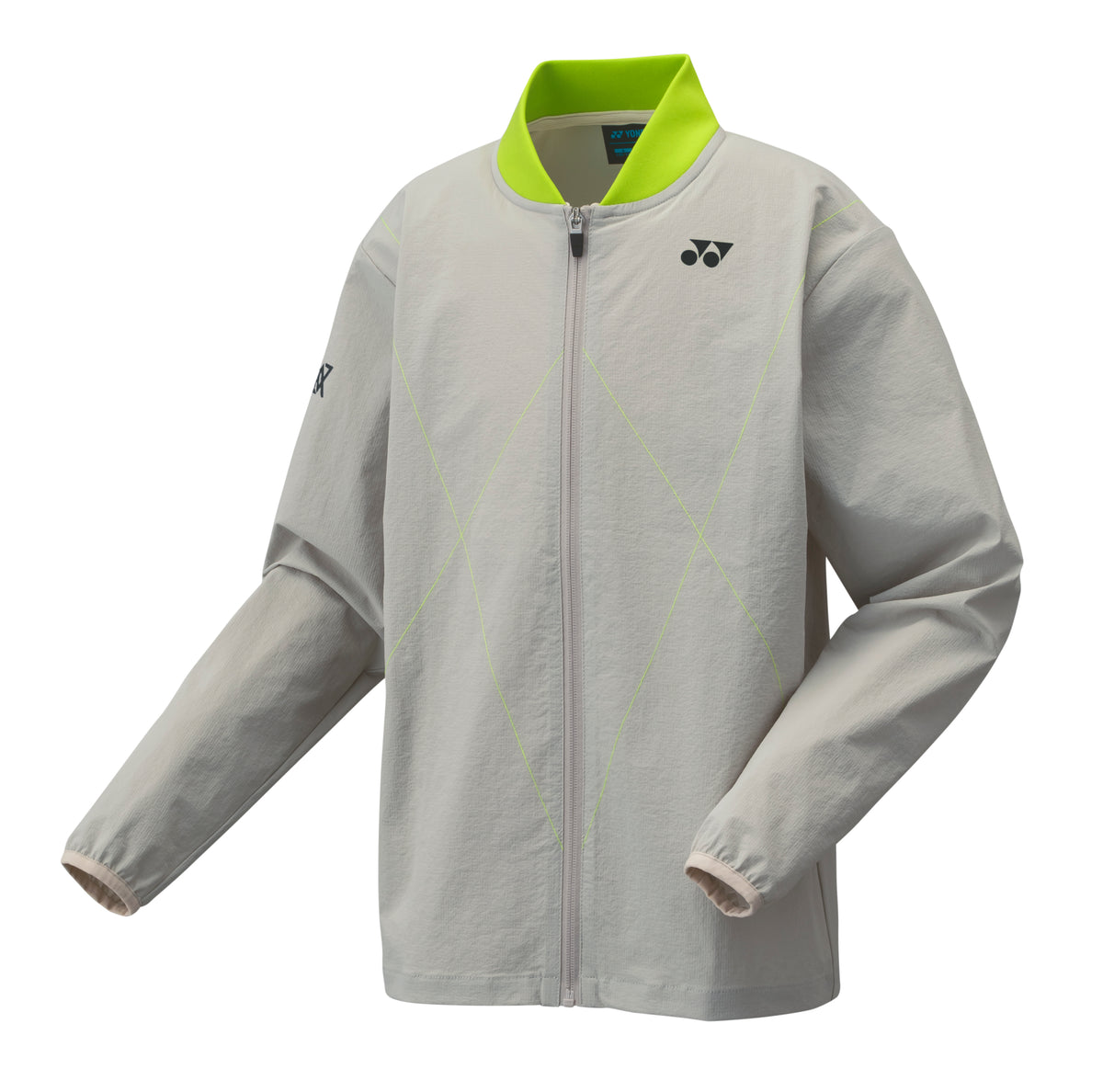 Yonex 50183JEX Warm Up Jacket Junior - Grayish Beige - VA - Viktor Axelsen Collection Grayish Beige Clothing Yonex