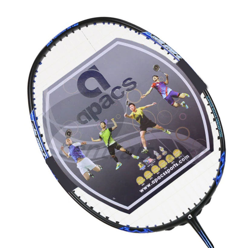 Apacs Z-Ziggler LHI Pro III Badminton Racket (Unstrung) - Blue Blue 3UG4 Badminton Rackets Apacs