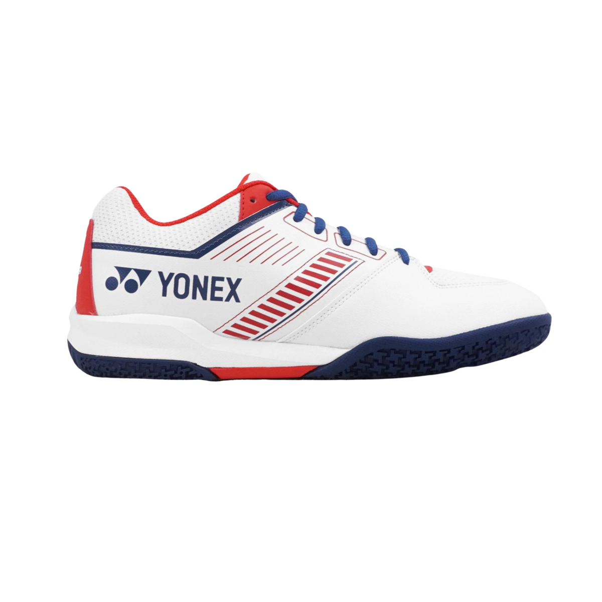 Yonex Power Cushion Strider Flow Wide SHBSF1WEX Badminton Shoes Mens - White/Red Badminton Shoes Yonex