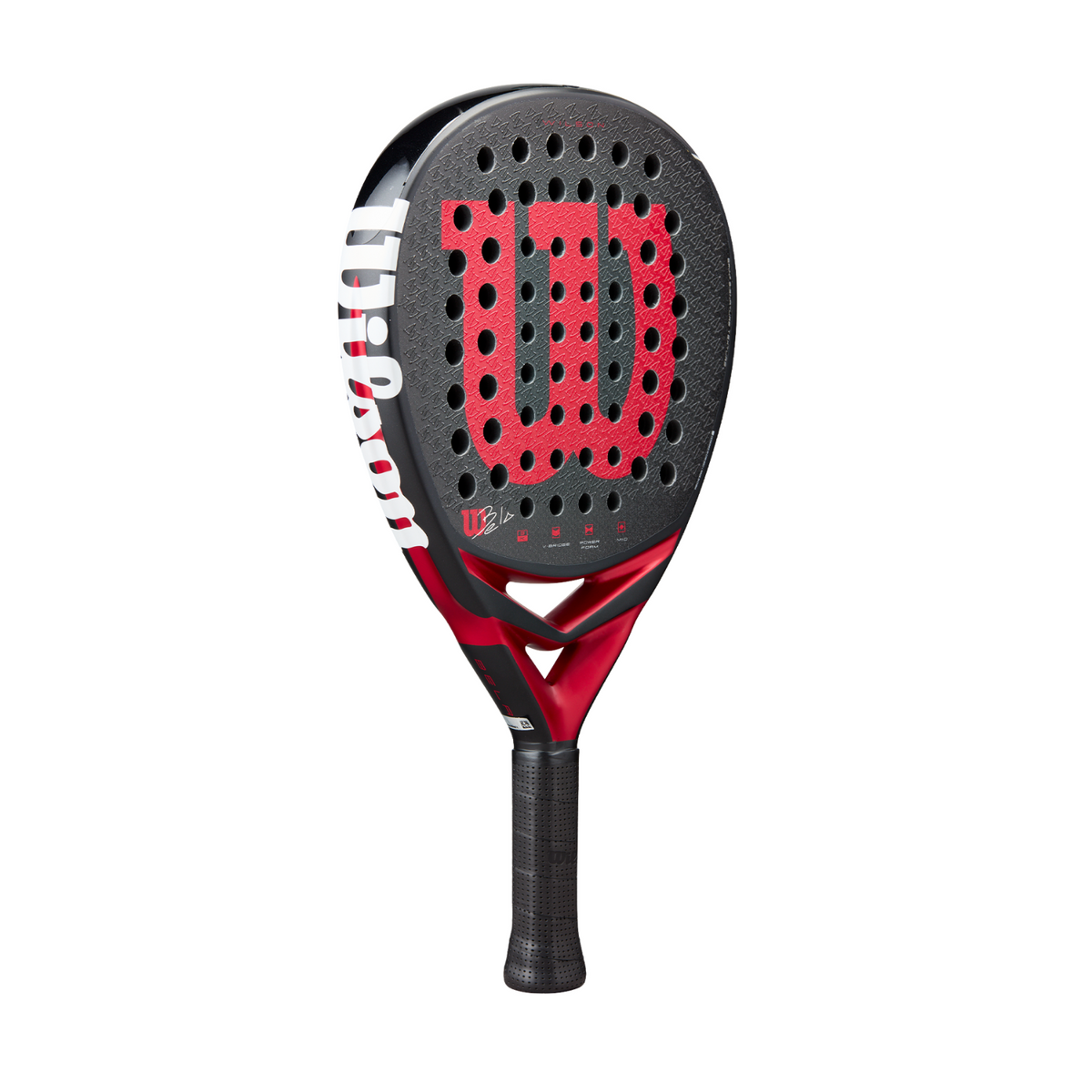 Wilson Bela V3 Padel Racket - Black/Red Padel Wilson