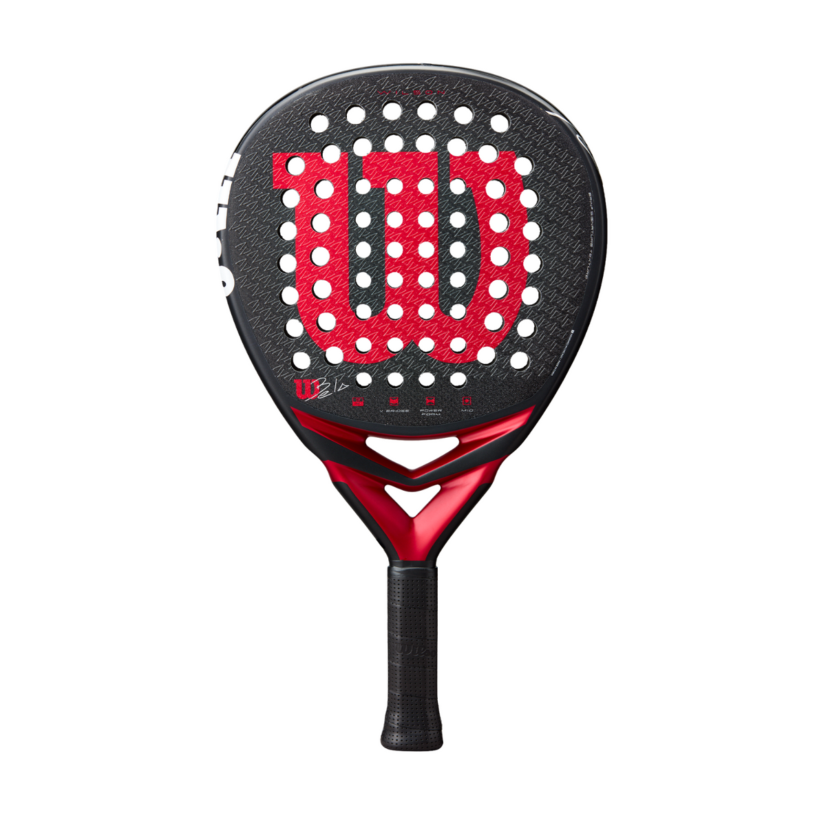 Wilson Bela V3 Padel Racket - Black/Red Padel Wilson