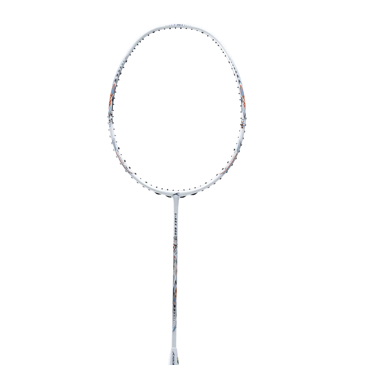 Hundred T-Rex 800 Badminton Racket - White Badminton Rackets Hundred