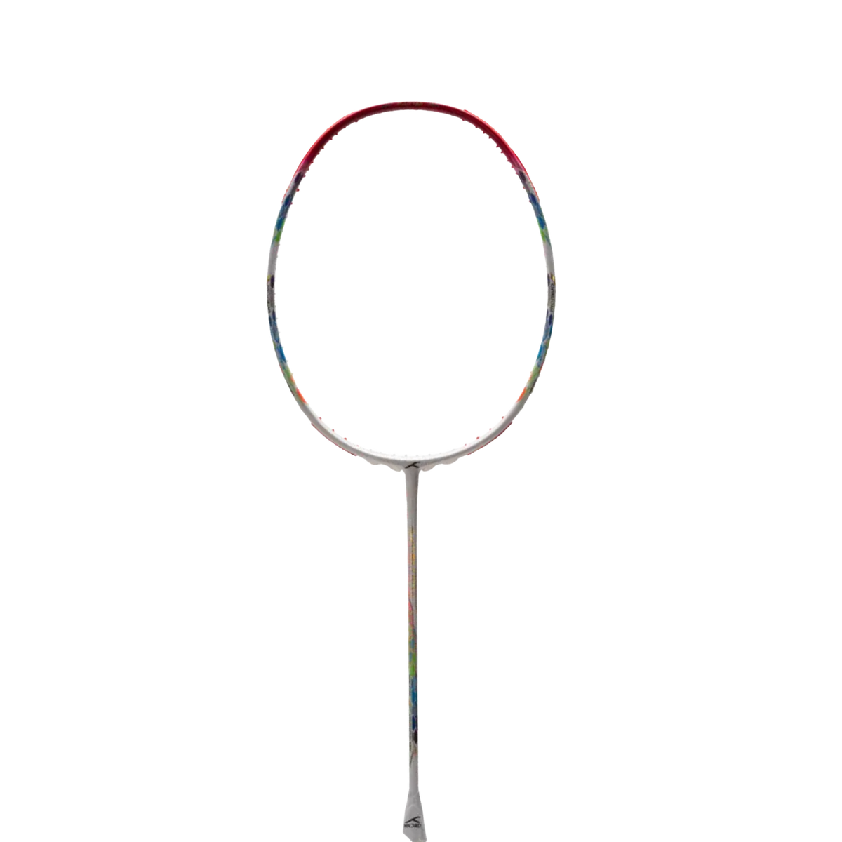 Hundred Flutter 7 Attack 4U Badminton Racket - White/Red Badminton Rackets Hundred