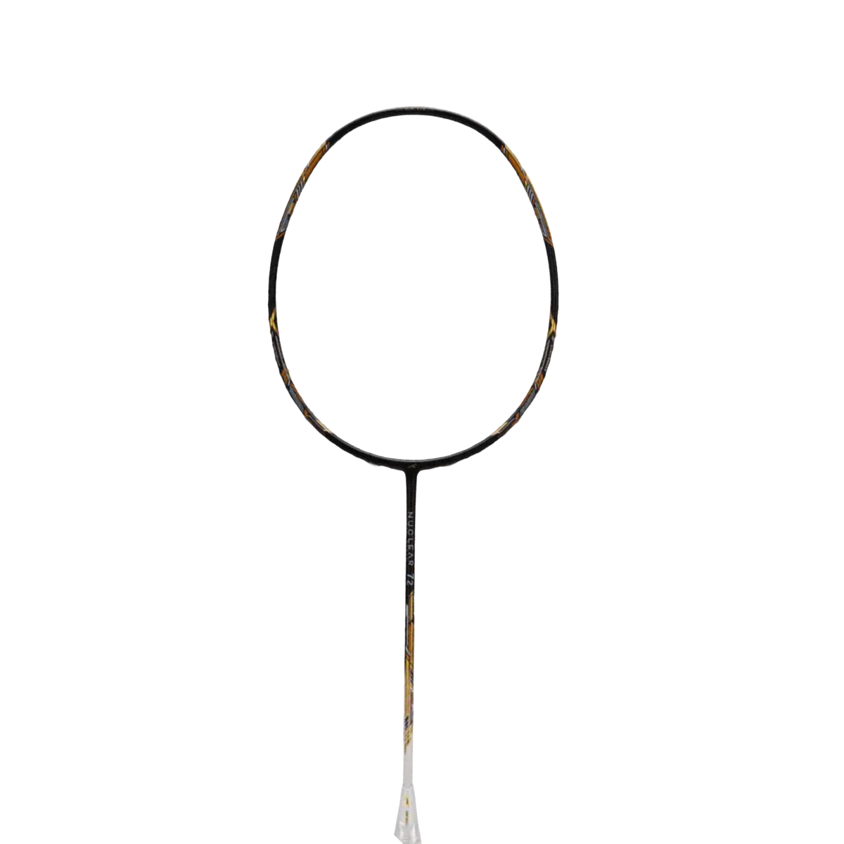 Hundred Nuclear 72 6U Badminton Racket - Black/White/Gold Badminton Rackets Hundred