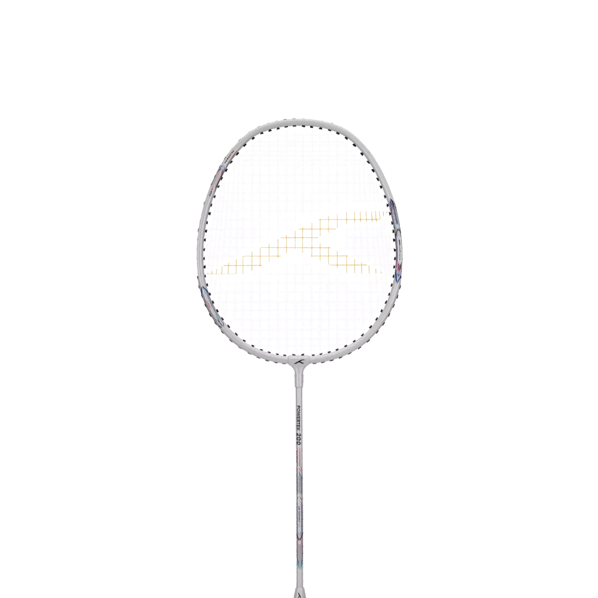 Hundred Powertek 200 2U Badminton Racket - White Badminton Rackets Hundred