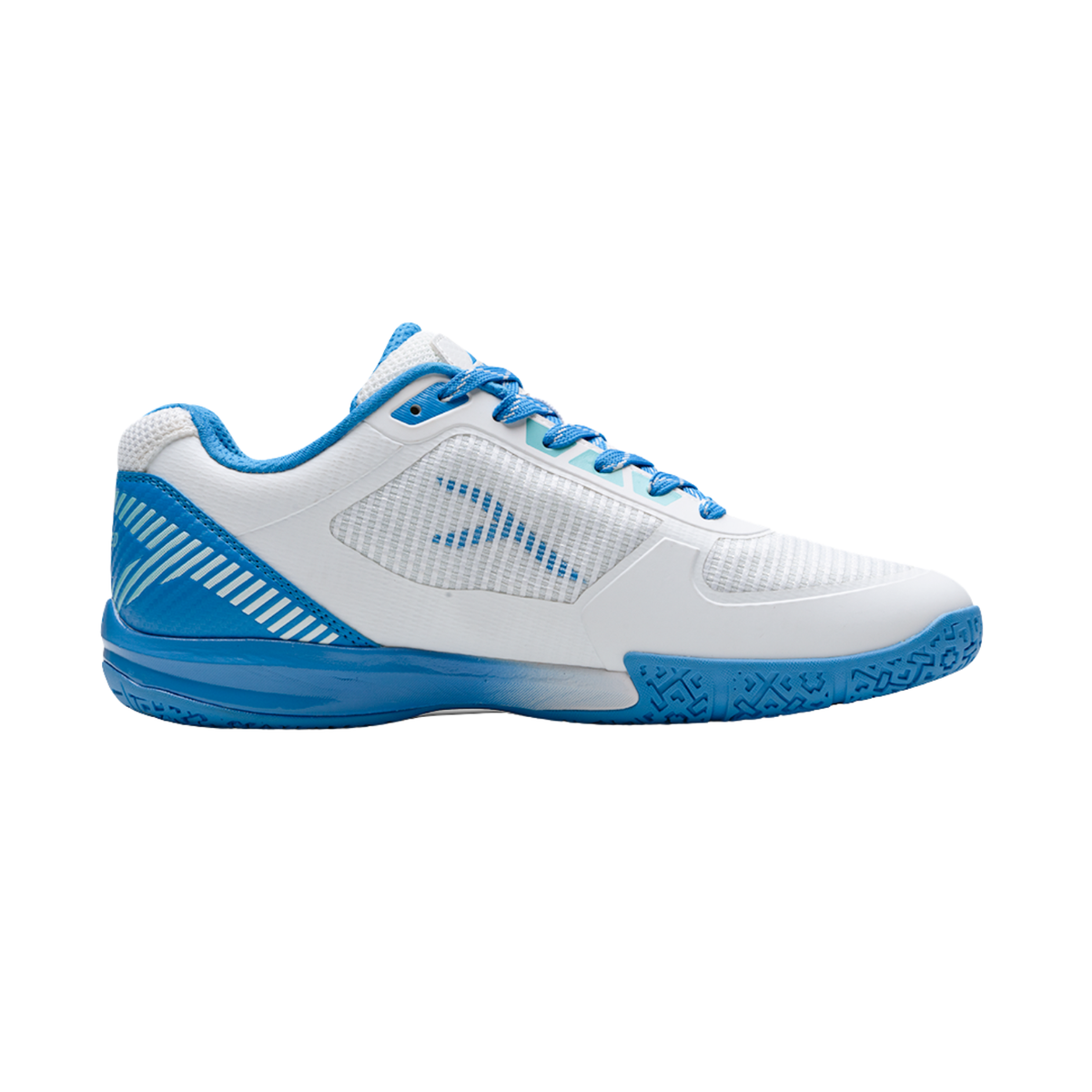 Hundred Beast Max Badminton Shoes - White White Blue Badminton Shoes Hundred