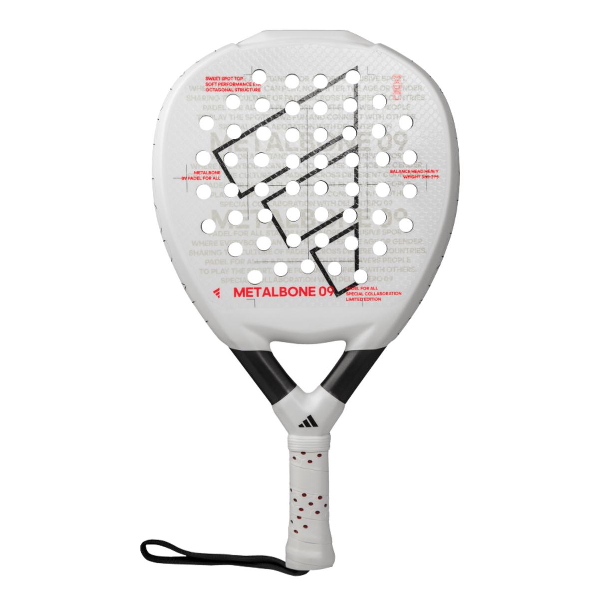 Adidas Metalbone 09 Padel Racket - White Padel Adidas