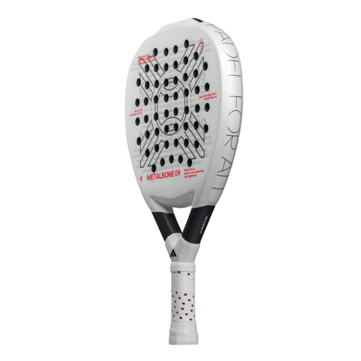 Adidas Metalbone 09 Padel Racket - White Padel Adidas
